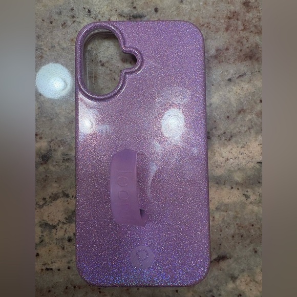 LOOPY iPhone 16 Purple Glitter Phone Case - Picture 2 of 2
